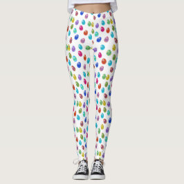 Påskägg Mönster Leggings
