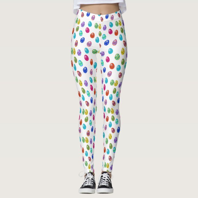 Påskägg Mönster Leggings (Framsida)