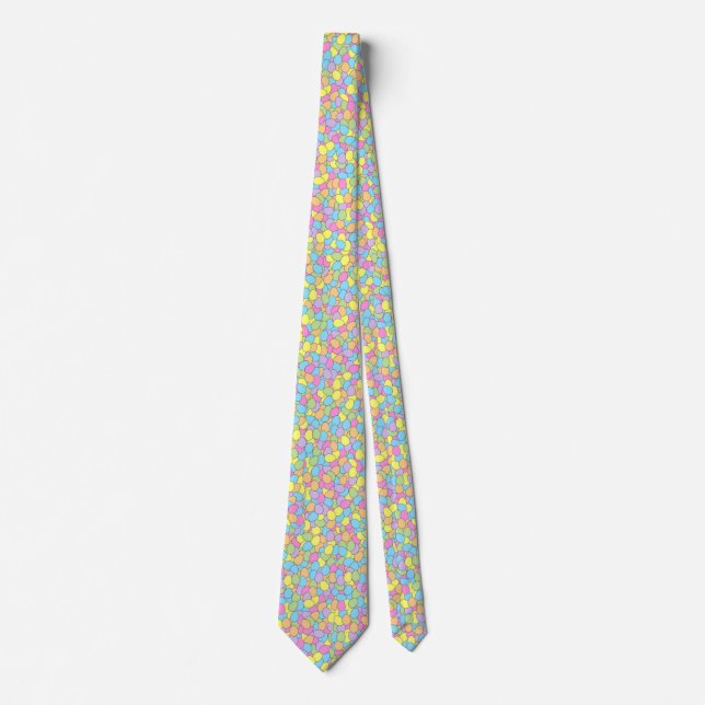 Påskägg Neck Tie-kontur Slips (Framsida)