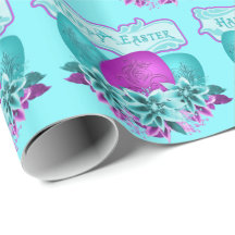 Påskägg och blommor Glad påsk