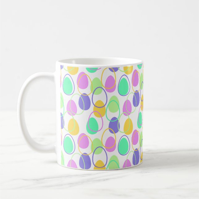 Påskägg och konturer kaffemugg (Vänster)