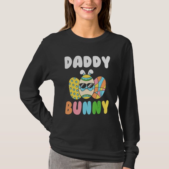 Påskägg pappa Bunny Matching Family T Shirt (Framsida)