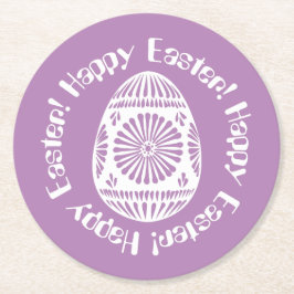 PÅSKÄGG PAPPERT UNDERLÄGG 2 PAPPER RUND