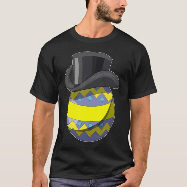 Påskägg Påsk gentleman Cylinder T Shirt (Framsida)