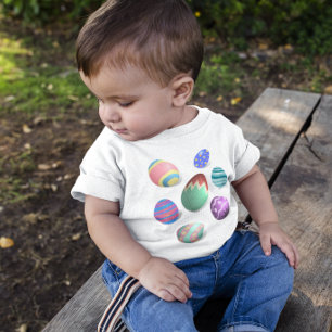 Påskägg Påskägg Hunt Colorful Påskäggs T Shirt