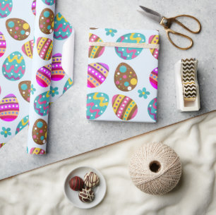 Påskägg Pastellblå present Presentpapper