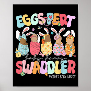 Påskägg-Pert Baby Bunny Swaddler Mamma Baby Poster