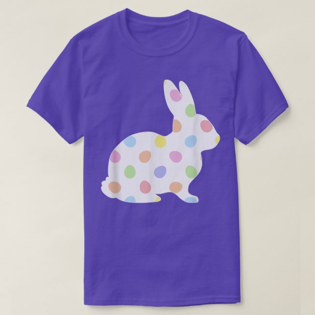 Påskägg Polka Dot Bunny Rabbit T Shirt (Design framsida)