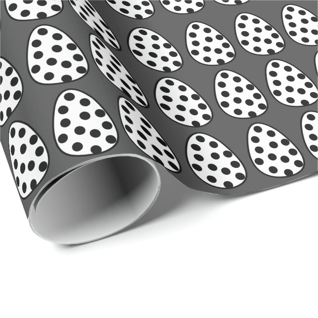 Påskägg prickig Glad påsk mönster  Presentpapper (Rullad Hörn)