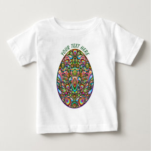 Påskägg Psykedelisk Design Barn Ekologisk T-Shirt