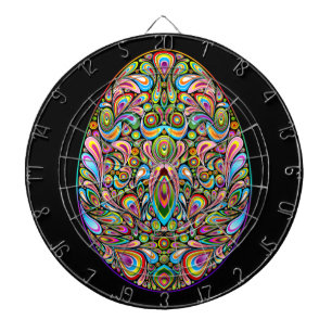 Påskägg Psykedelisk Design Barn Ekologisk T-Shirt Darttavla
