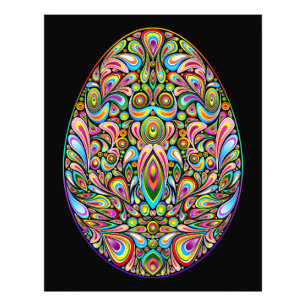 Påskägg Psykedelisk Design Barn Ekologisk T-Shirt Fototryck