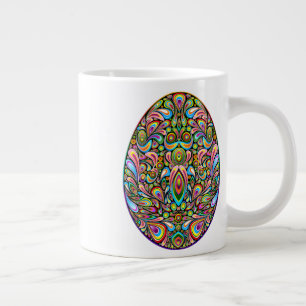 Påskägg Psykedelisk Design Barn Ekologisk T-Shirt Jumbo Mugg