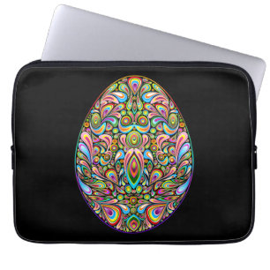 Påskägg Psykedelisk Design Barn Ekologisk T-Shirt Laptop Fodral