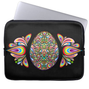 Påskägg Psykedelisk Design Barn Ekologisk T-Shirt Laptop Fodral