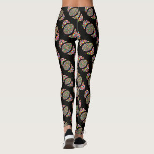 Påskägg Psykedelisk Design Barn Ekologisk T-Shirt Leggings