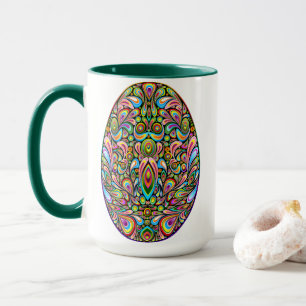 Påskägg Psykedelisk Design Barn Ekologisk T-Shirt Mugg