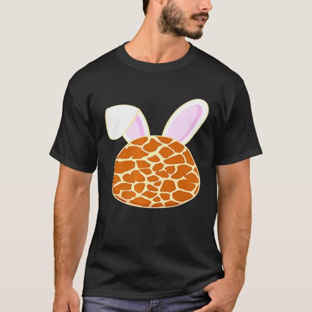 Påskägg Rabbit Giraffe Print Bunny Ear Påsk D T Shirt (Framsida)