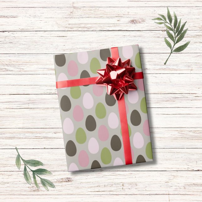 Påskägg retro färg mönster presentpapper (Skapare uppladdad)