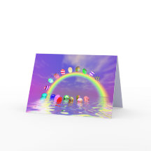 Påskägg Ride på ett regnbåge