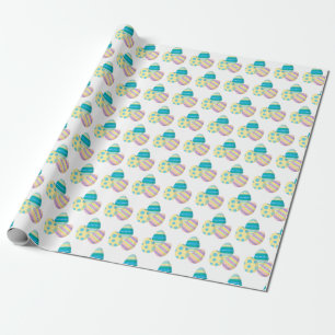 Påskägg Roligt Colorful mönster Påsk Presentpapper