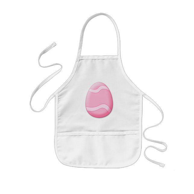 Påskägg (rosa) Barnförkläde (Framsidan)