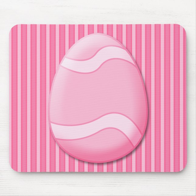 Påskägg (Rosa) Mousepad Musmatta (Framsidan)