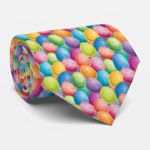 Påskägg Rosa Turcos Lila Mönster Slips
