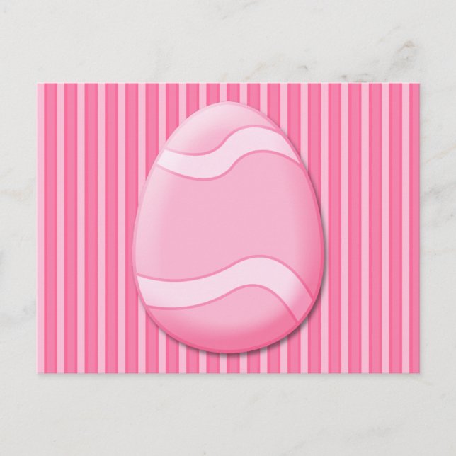 Påskägg (Rosa) vykort (Framsida)