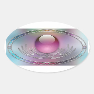 Påskägg Sticker Ovalt Klistermärke
