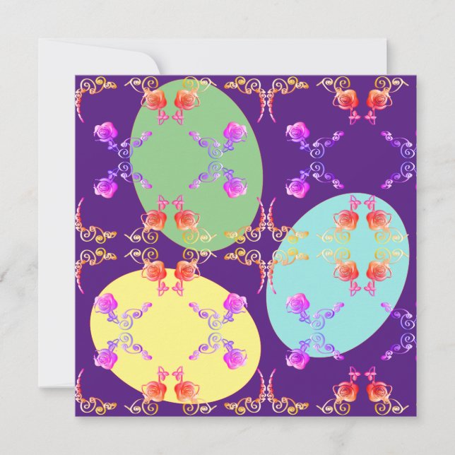 Påskägg tomt kort (Framsida)