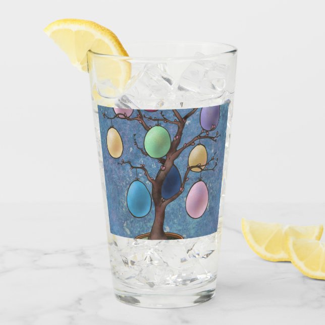 Påskägg Träd Glaskopp (Framsida Ice)