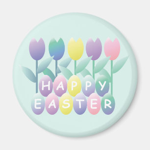 Påskägg Tulips Magnet Glad påsk