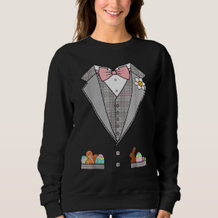 Påskägg Tuxedo Rosa Bow Tie Glad påsk Day Co T Shirt