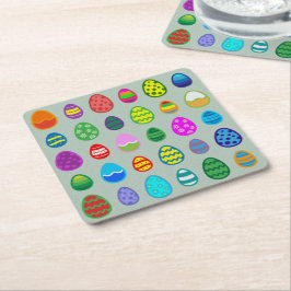 Påskägg Underlägg Papper Kvadrat