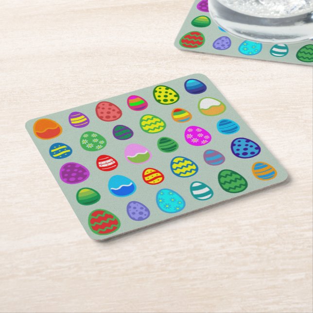 Påskägg Underlägg Papper Kvadrat (Vinklad)