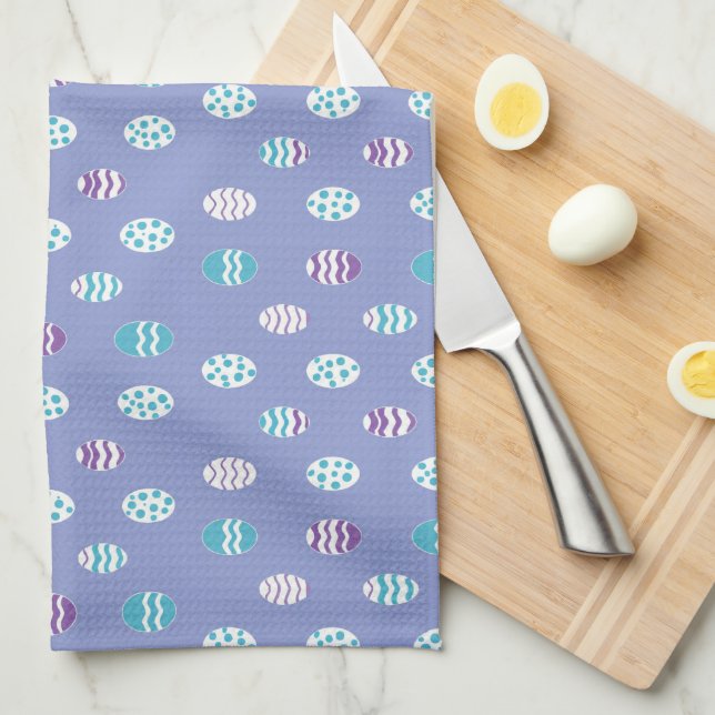 Påskägg/vår pastel kökshandduk (Vikt i Fjärdedel)