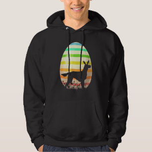 Påskägg Vintage Irish Setter Hund Påsk Hoodie