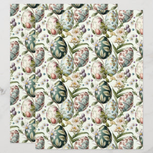 Påskägg vintage nostalgic mönster