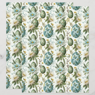 Påskägg vintage nostalgic mönster nr 2