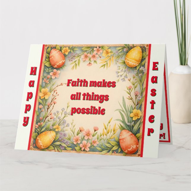 Påskägg Vintage Trendig Collection Kort (Framsida)