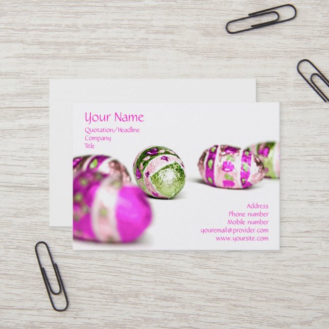 Påskägg Visitkort (Fram/Back In Situ)