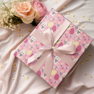 Påskägg Watercolor Bunny Vår Mönster Presentpapper