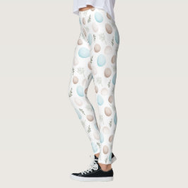 Påskägg White Pastel Mönster Leggings
