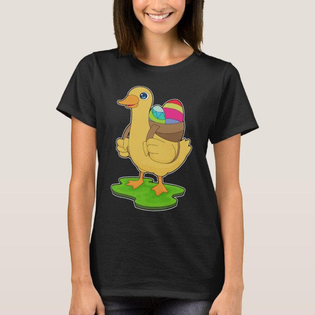 Påskäggen anka Påsk T Shirt (Framsida)
