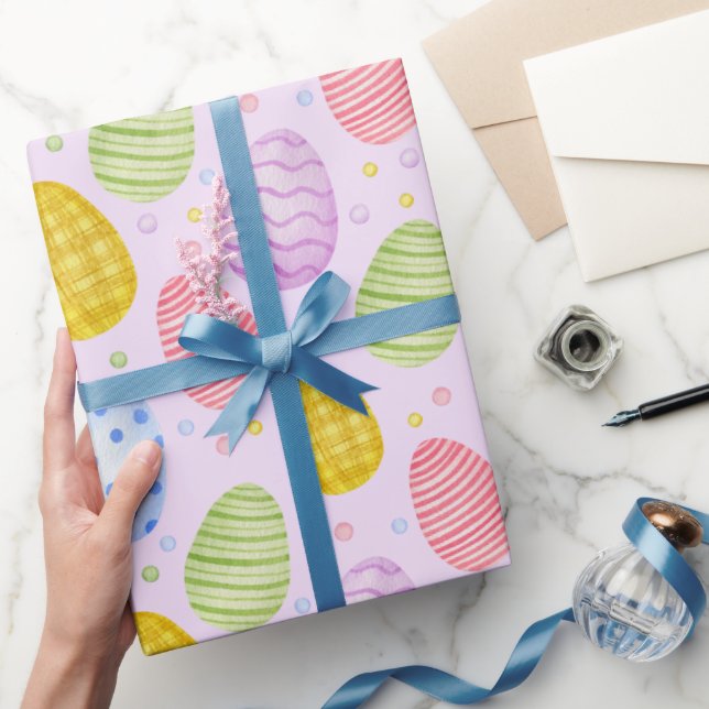 Påskäggen Cute Pastel Färg Presentpapper (Gifting)