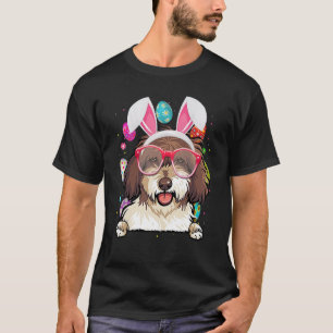 Påskäggen Eas i Cute Bunny Spannish Vatten Hund T Shirt
