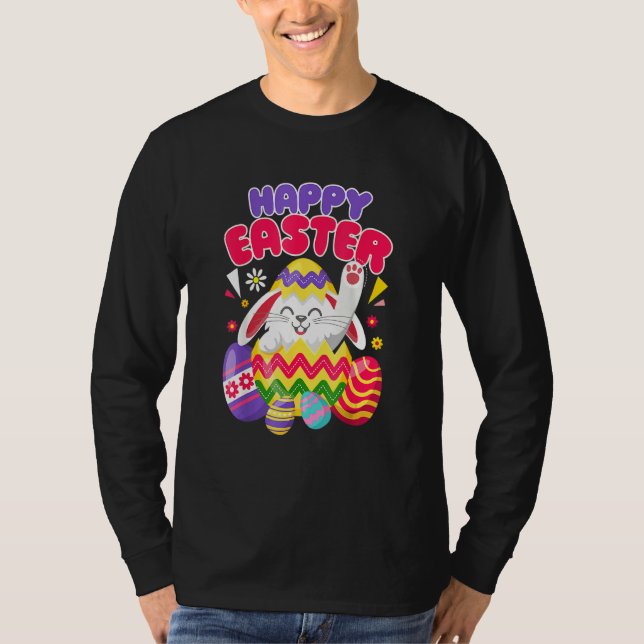Påskäggen glad påsk Bunny T Shirt (Framsida)
