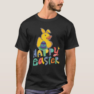Påskäggen glad påsk Rubber Anka Bunny Öron cu T Shirt