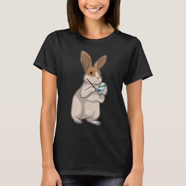 Påskägget Bunny Påsk Painter T Shirt (Framsida)